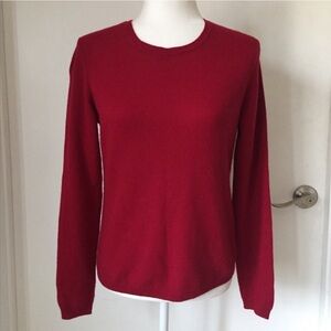 Red cashmere sweater